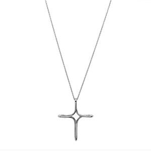 TIFFANY&Co. Tiffany Infinity Cross Elsa Peretti Necklace Pendant Rosary SV925...